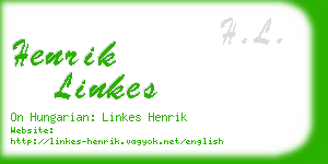 henrik linkes business card